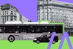 Electric bus driving in Latin America