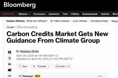 cover_Carbon Credits Market Gets New Guidance From Climate Group