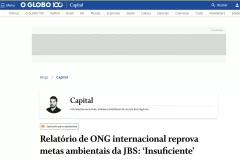 Relat&oacute;rio de ONG internacional reprova metas ambientais da JBS: &lsquo;Insuficiente&rsquo;