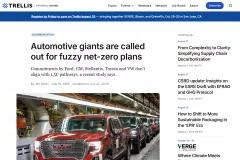 Commitments by Ford, GM, Stellantis, Toyota and VW don&rsquo;t align with 1.5C pathways, a recent study says.