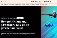How politicians and passengers gave up on greener air travel