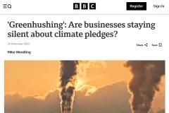 clipping BBC article greenhushing