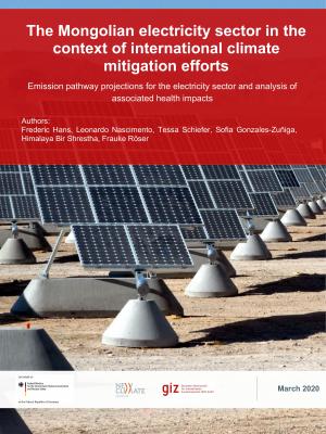 report cover, solar panels