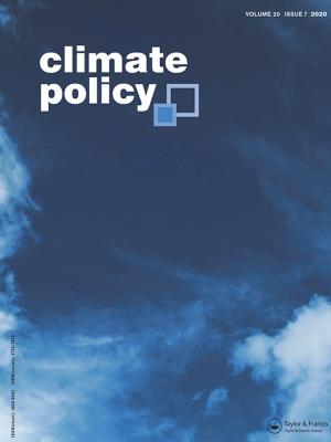 cover of climate policy journal