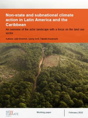 Non-state and subnational climate action in Latin America and the Caribbean